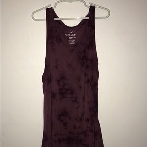 Maroon tie dye American Eagle tank top